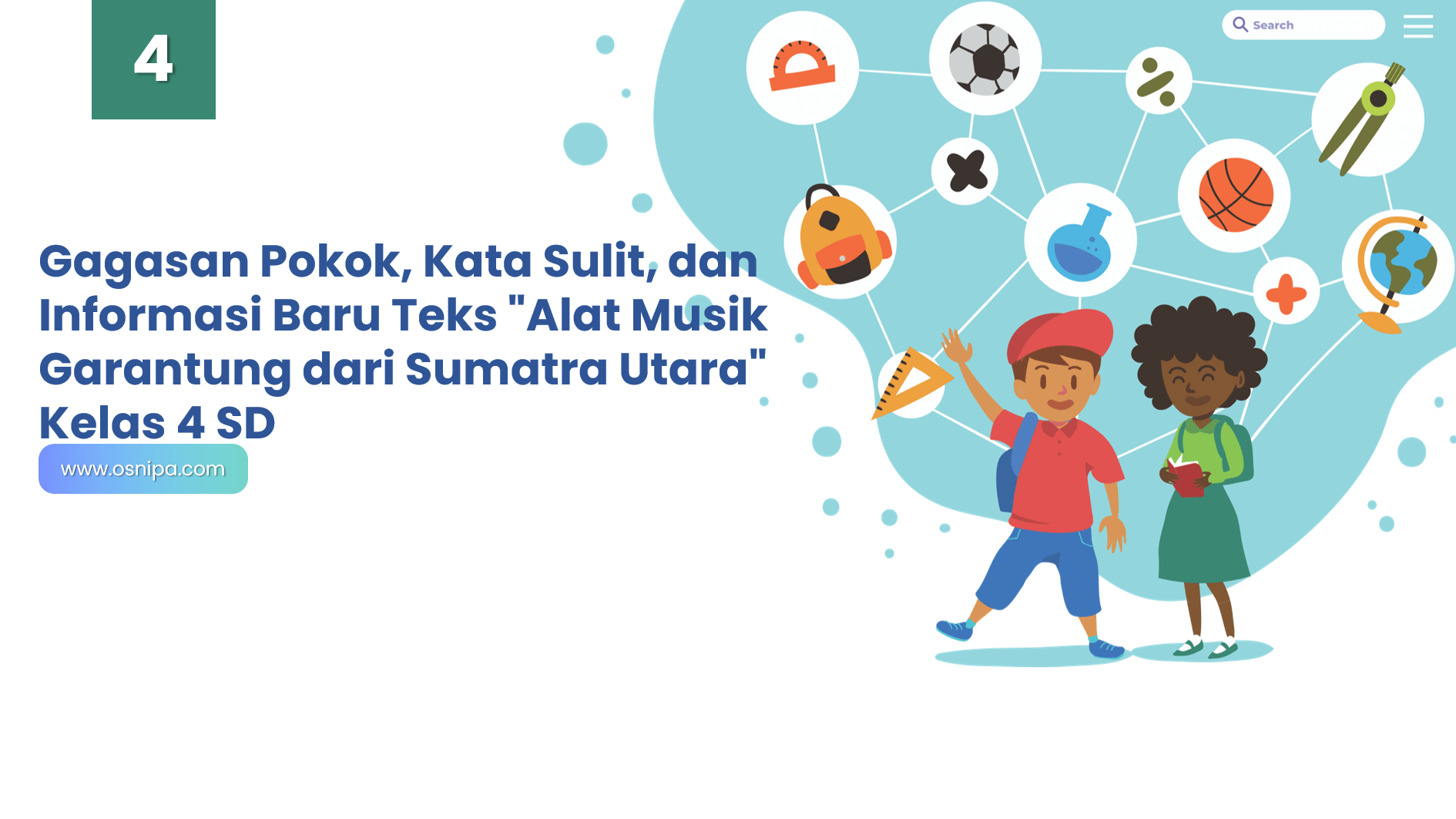 Gagasan Pokok, Kata Sulit, dan Informasi Baru Teks "Alat Musik Garantung dari Sumatra Utara" Kelas 4 SD