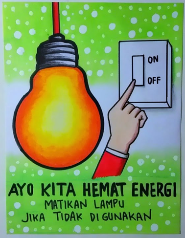  Poster Tema Hemat Energi